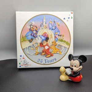 Disney 25th Anniversary Plate & Small Porcelain Mickey